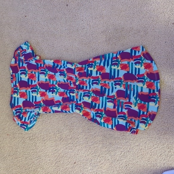 LuLaRoe Stretchy Short Sleeve Dress Size 2 with Pockets - Picture 6 of 7